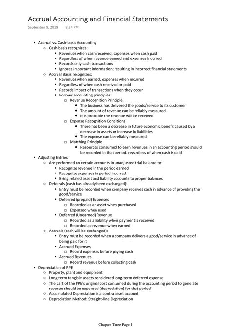 AFM 101 - Chapter Three - Accrual vs. Cash-basis Accounting Cash-basis