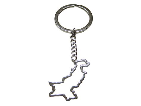 Pakistan Map Outline Keychain Pakistan Map Keychain Map Outline
