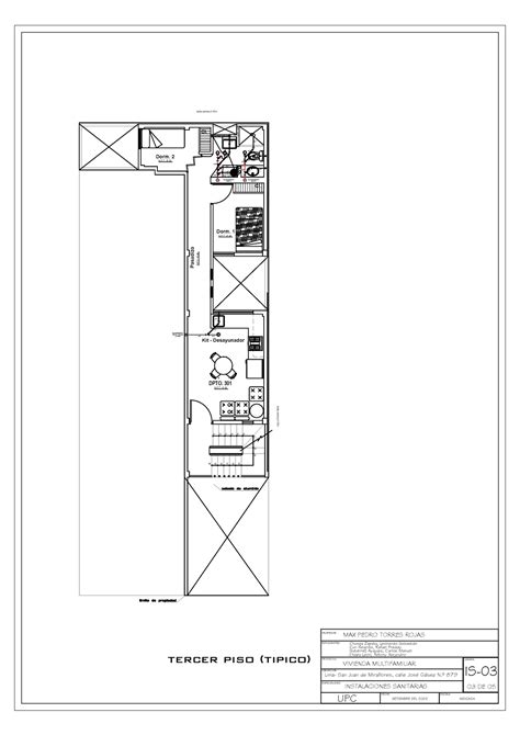 P8a Plano De Instalaciones Tercer Piso Tipico 31 32 33 34 35