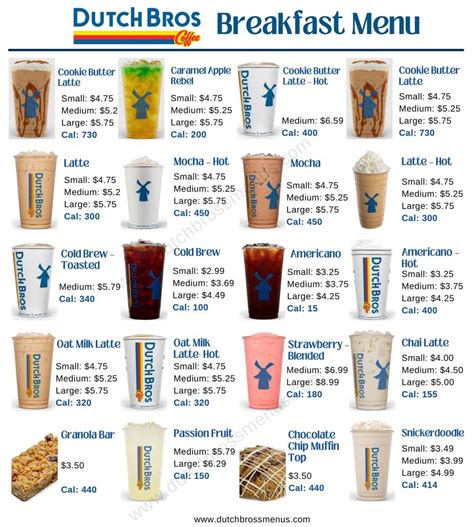 Dutch Bros Seasonal Drinks Menu