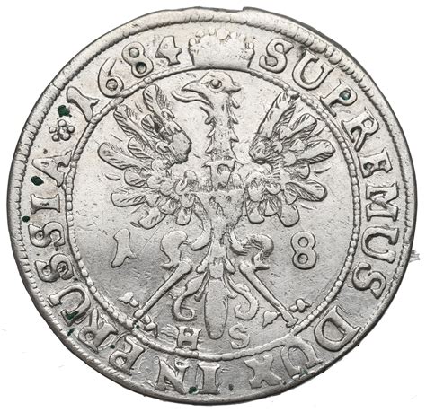 Prusy Książęce, Ort 1684, Królewiec - Aukcja internetowa / Licytacja ...