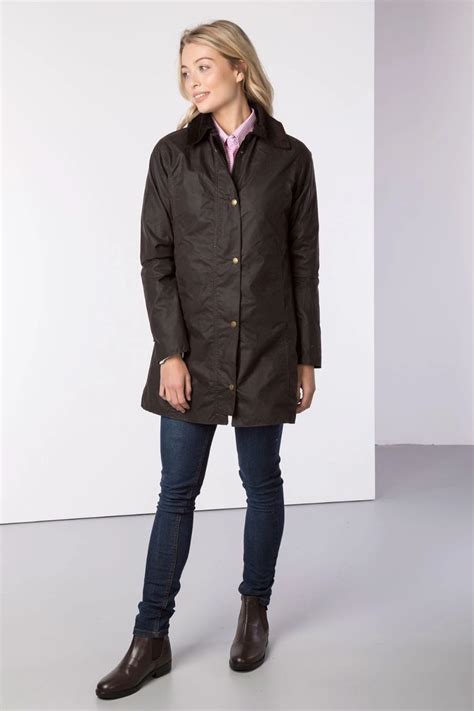 Ladies Long Wax Jacket Uk Womens Long Wax Coat Rydale Jackets