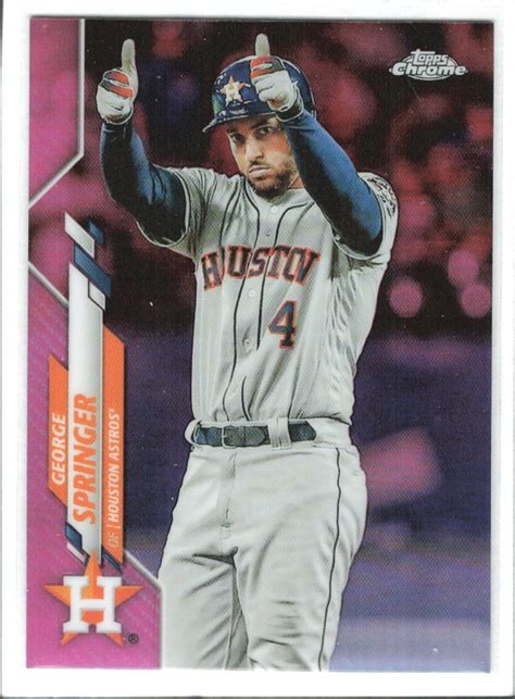 2020 Topps Chrome Pink Refractor 194 George Springer George