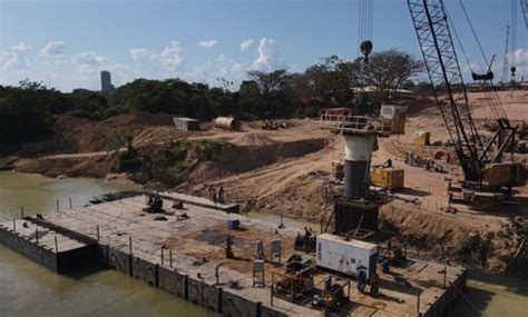 Obras da terceira ponte sobre o Itacaiúnas avançam nos dois lados do