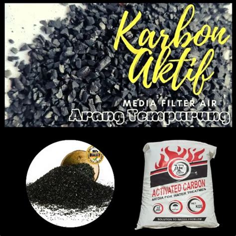 Jual Media Filter Penjernih Air Karbon Aktif Kg Arang Batok Kelapa