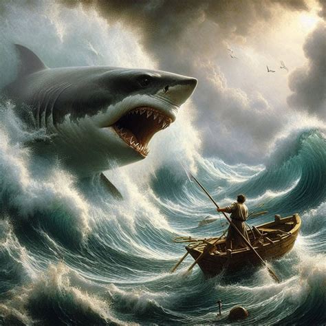 Great white shark hunting by darksy77 on DeviantArt