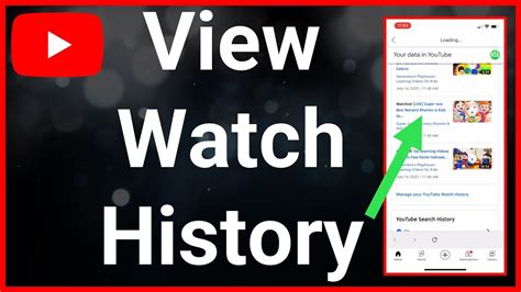 How To View YouTube Watch History YouTube