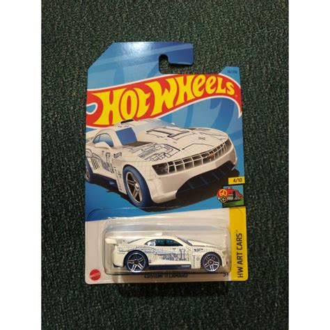Hot Wheels Custom Camaro White Shopee Malaysia