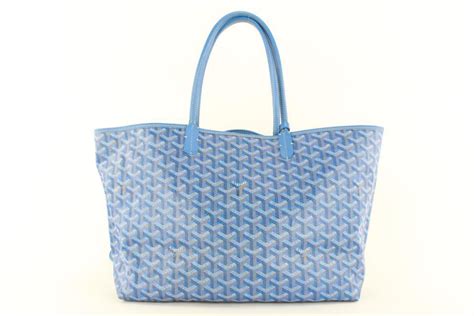 Goyard Blue Chevron St Louis Pm Tote With Pouch 1gy1020 For Sale At