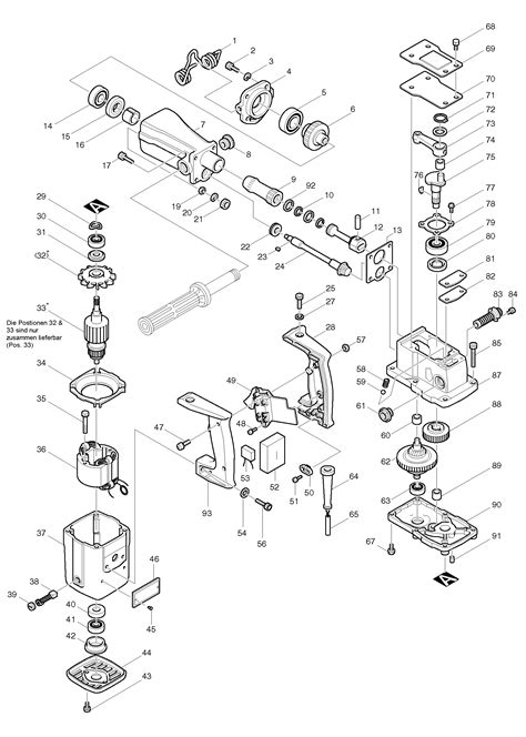 Hans Sauer GmbH Ersatzteile Makita 8035NB Bohrhammer