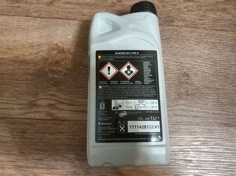 Антифриз-концентрат RENAULT Glaceol RX Type D зелёный 1 л 7711 428 132 ...