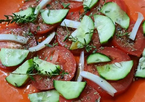 Ensalada Diferente Tomate Hinojo Y Pepino Receta De La Profe Luisa