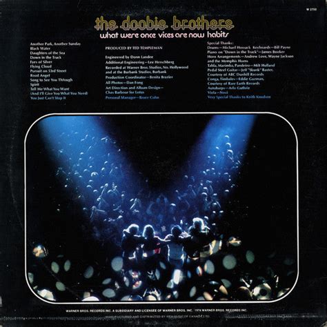 The Doobie Brothers – What Were Once Vices Are Now Habits – Vinyl Pursuit Inc