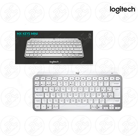 Teclado Logitech Mx Keys Mini Pale Grey Bluetooth Multi Device Iluminacion Inteligente Sp 920