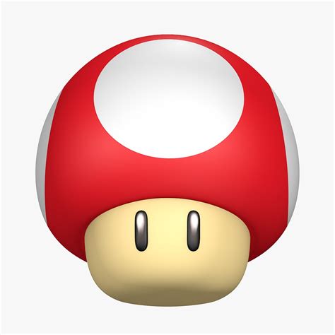 Mario Bros Mushroom All Colors D Model Turbosquid