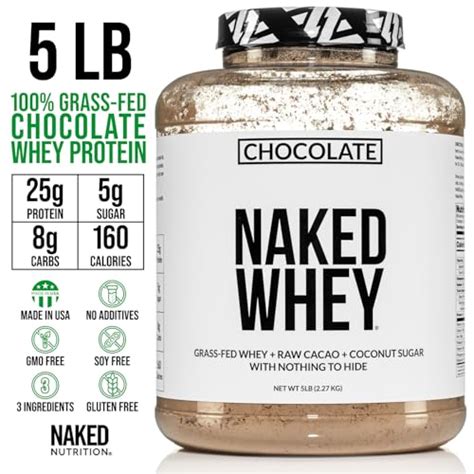 NAKED Whey Protein Powder By Naked Nutrition Chocolate Flavor Lbs