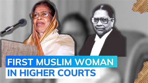 Justice Fathima Beevi India‘s First Female Supreme Court Judge Passes