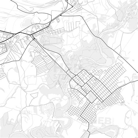 vector  map  orsk russia hebstreits sketches map map vector printable maps