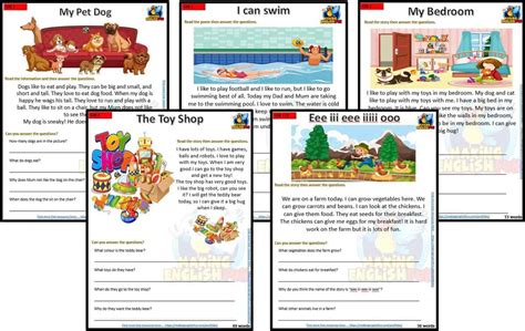 FREE Grade 1 Reading Comprehension WorksheetsMaking English Fun