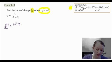 2 Examples Of Using The Quotient Rule Differentiation Technique Youtube