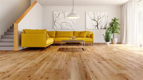 Natura Solid Oak Satin Lacquered Wood Flooring