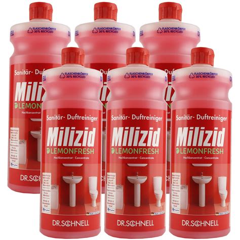 Dr Schnell Milizid Lemonfresh X Liter Sanit Rreiniger Und