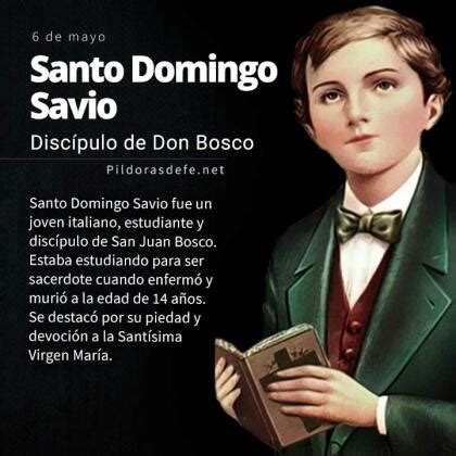 Santo Domingo Savio Patrono de las embarazadas y de los jóvenes