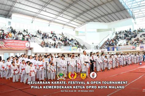 Ribuan Peserta Ikuti Kejuaraan Karate Piala Kemerdekaan Ketua Dprd Kota