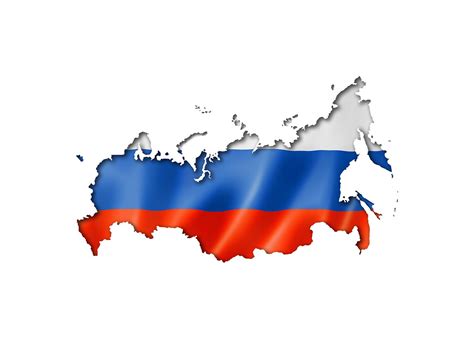 Russia Flag Map