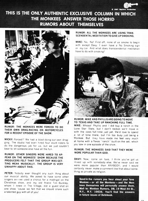 Pop Culture Etc. : Truth About Monkees By Monkees Themselves...