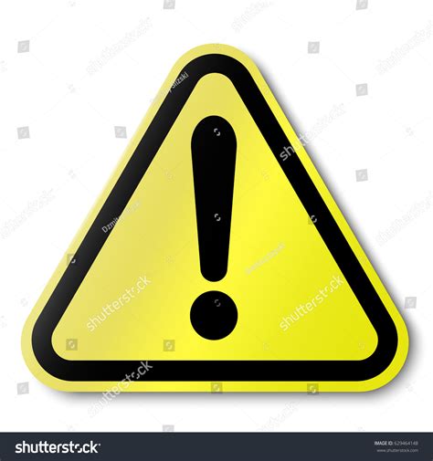 Hazard Warning Attention Sign Vector Abstract Royalty Free Stock