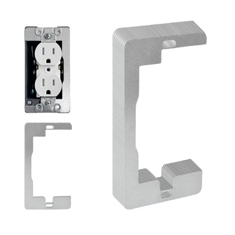Okawyc Wall Plate Spacer 10 Pack Metal Flush Fit Leveling Plates