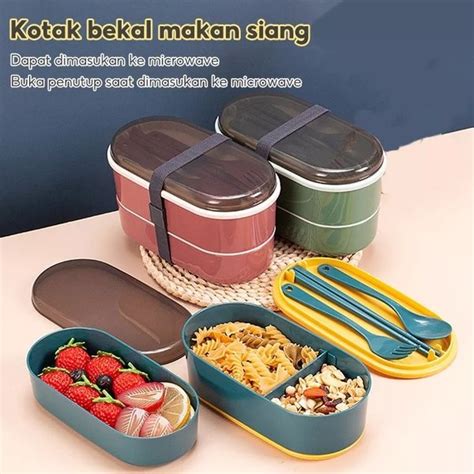 Jual Lunch Box Kotak Bekal Makan Siang Kotak Makan Anak Sekolah Di