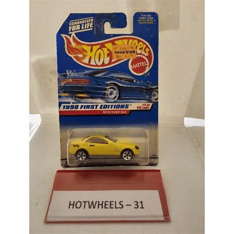 HOT WHEELS 1998 FIRST EDITIONS YELLOW MERCEDES SLK KARD NON CANTIK NON MINT CARD Shopee Malaysia