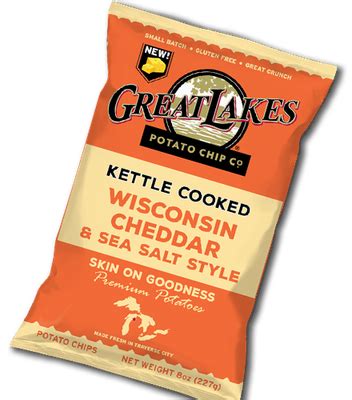 Wisconsin Cheddar Sea Salt Great Lakes Potato Chips