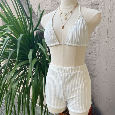 SUNDAE POP Triangle Shorts Schiffy Bikini Set Swimsuit Swimwear Lazada PH