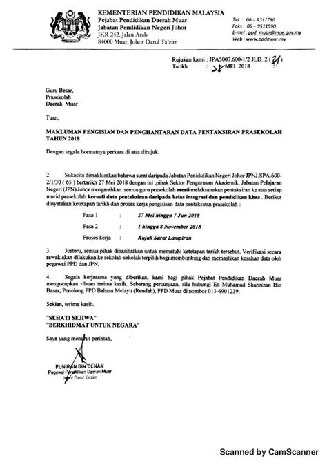 PDF Scanned By CamScanner MAKLUMAN PENGISIAN DAN PENGHANTARAN DATA