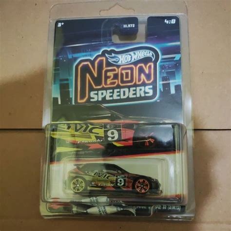 Jual Hot Wheels Neon Speeders Honda Civic Type R EK9 Include Protector Shopee Indonesia