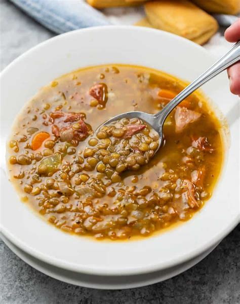 Lentil Soup With Ham The Cozy Cook