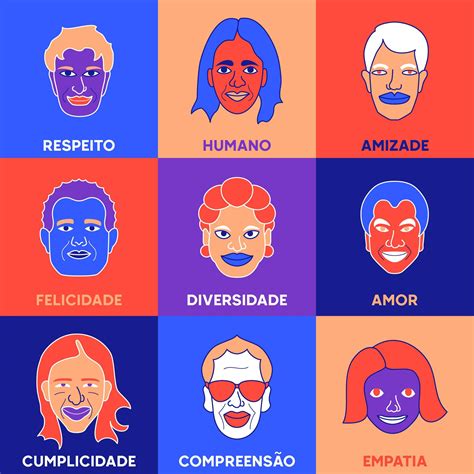 O Que Significa Respeitar A Diversidade Humana - ilustração da diversidade humana em português brasileiro. tradução ...