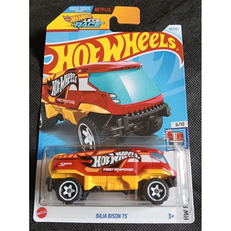 Jual Hot Wheels Let S Race Baja Bison T Merah Shopee Indonesia