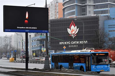 Russia Observes National Day Of Mourning After Concert Hall Massacre