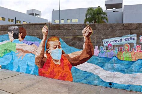 Florencio Varela El Mural En El Hospital El Cruce Que Simboliza La