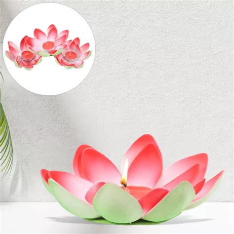 Pcs Floating Candles For Pool Light Festival Feast Lotus Shape