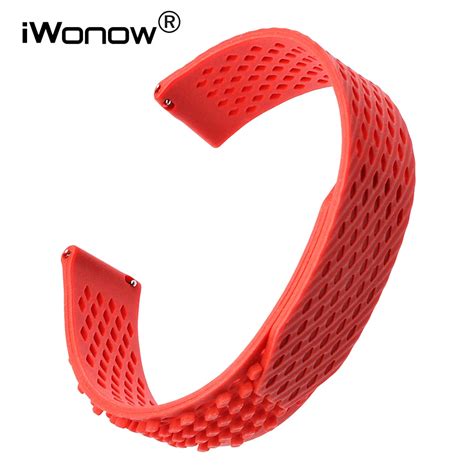 No Buckle Silicone Rubber Watchband 22mm 23mm For Citizen Seiko Casio Men Women Watch Band Quick