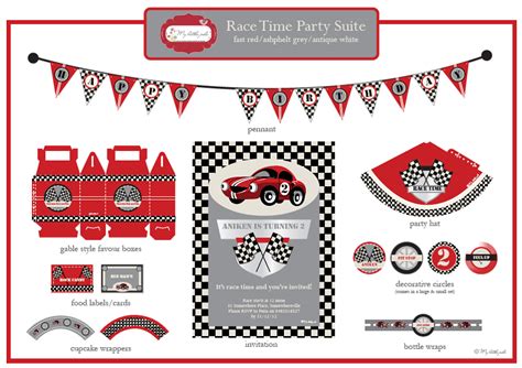 Race Car Party Printables