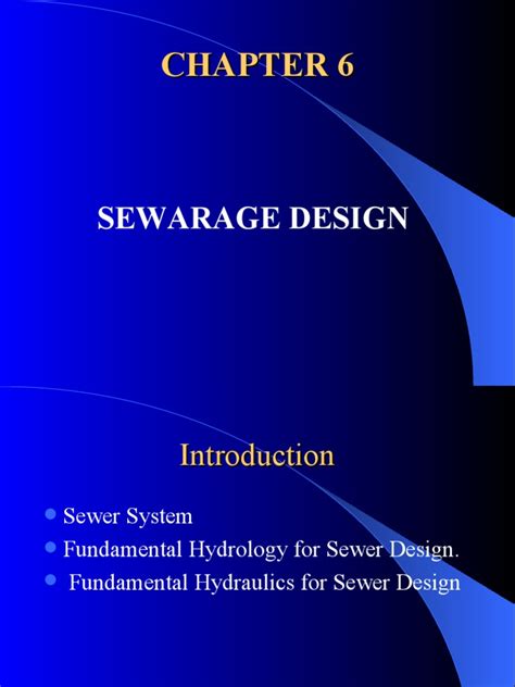 Sewarage Design | Download Free PDF | Sanitary Sewer | Storm Drain