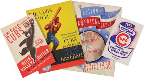 Chicago Cubs Publication Collection with Team-Signed 1938 World Series ...