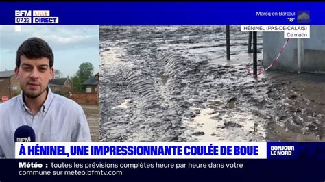 Pas de Calais une impressionnante coulée de boue à Héninel lors des orages