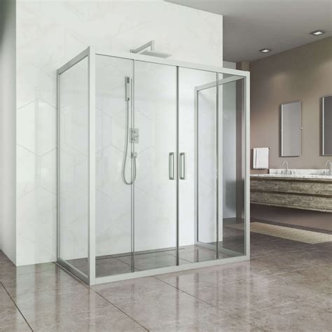 Душевой уголок Kubele DE019R4U-CLN-MT 140х80 см, профиль матовый хром ...